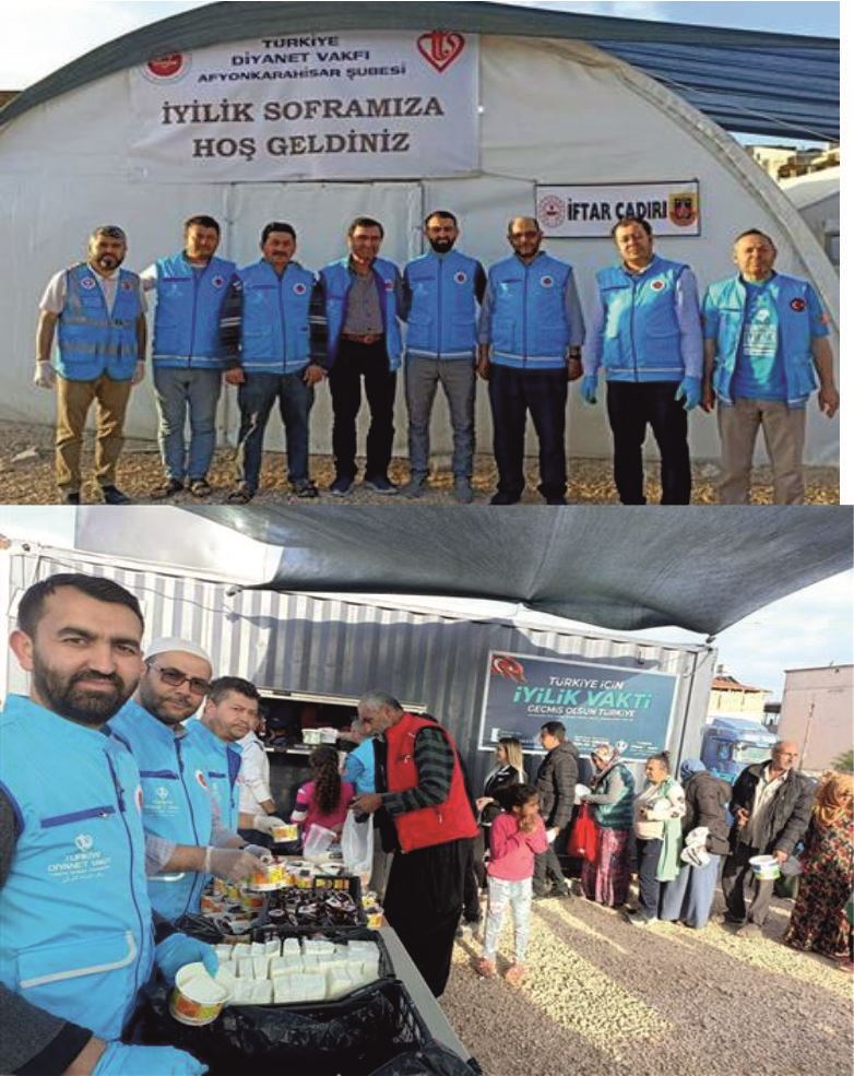 “Afyonkarahisar İl Müftülüğünden  Hatay Kırıkhan’da İftar Sofrası…”